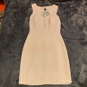 Classy, sparkly cream cocktail dress size 3
